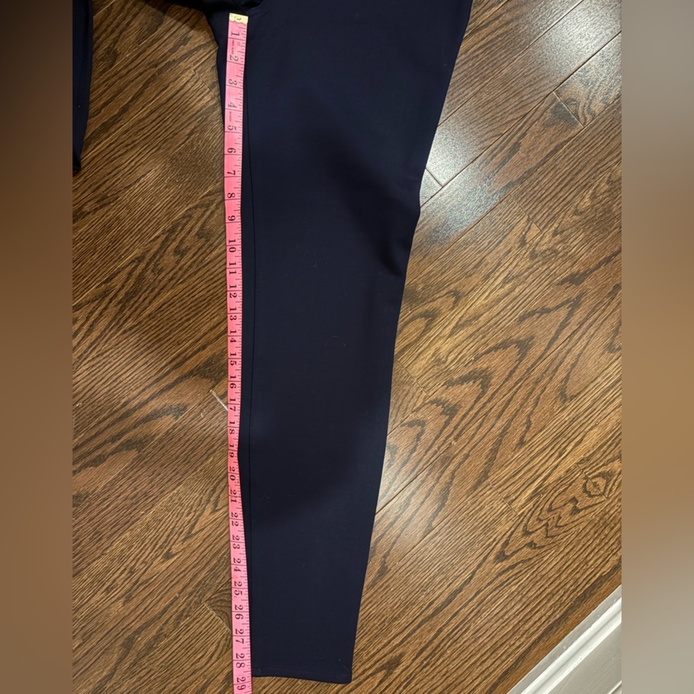 NWT Ponte Knit Pants Navy Stretch Slim Ankle - Picture 8 of 10